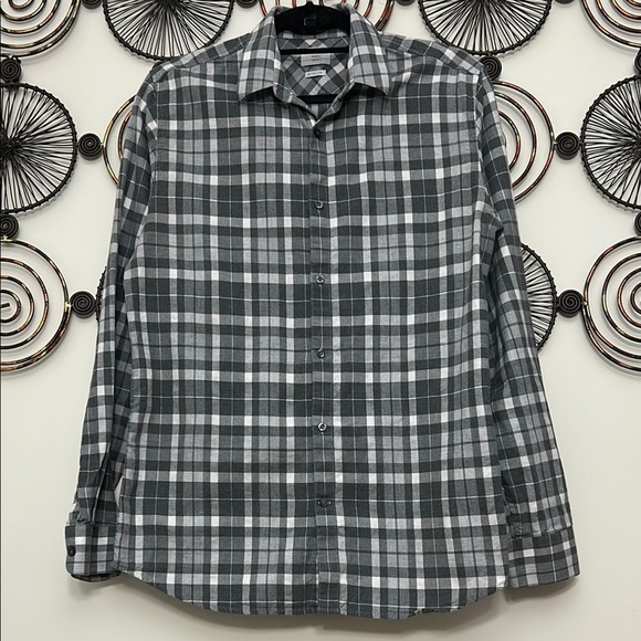 Selected Homme Other - Selected Homme Grey Plaid Button Down Shirt